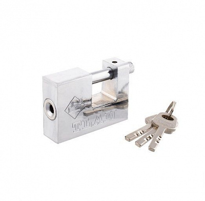 Замок навісний ЕКСТРА 70 мм напівзакритий (пальцевий)