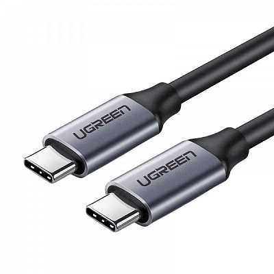 Кабель UGREEN US161 Type-C-Type-C 60 W 3A Gen1 5Gbps Cable 1,5 м black (50751) 