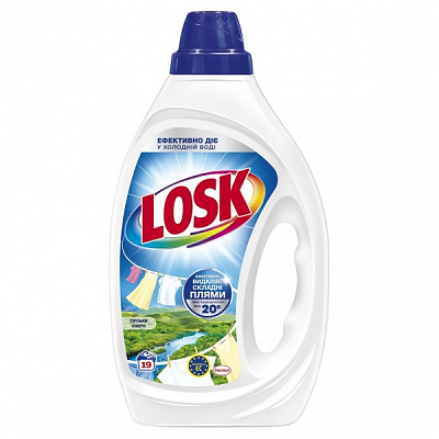 Гель для машинной и ручной стирки Losk Горное Озеро 0,855 л 