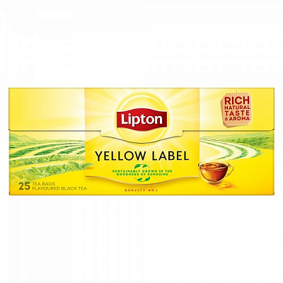 Чай черный Lipton Yellow Label 25 шт. 75 г 