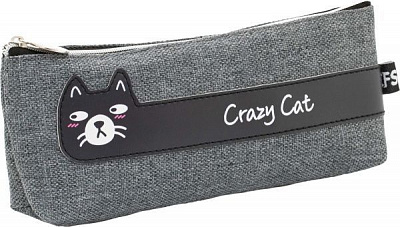 Пенал 20,5х8х3,5 см CF86699-01 Cool For School серый с рисунком
