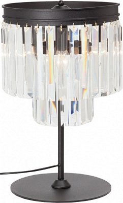 Настольная лампа декоративная Vitaluce 3x60 Вт E14 черный V5151-1/3L 