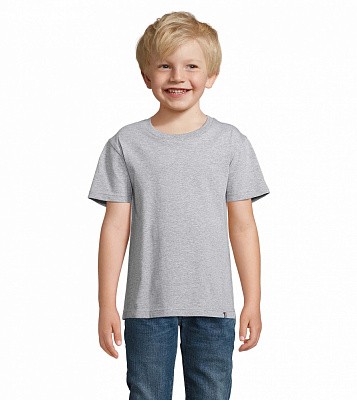 Футболка для хлопчиків Sol's REGENT KIDS р.98/104 сірий меланж 1197035004A
