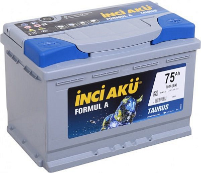 Аккумулятор автомобильный INCI Formula (Taurus) 75А 12 B L3 075 070 013 «+» справа