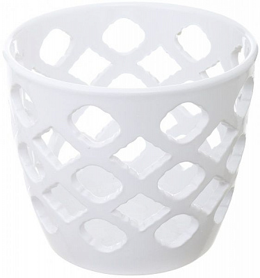 Горщик керамічний Ceramika-design ВК-20 ажур круглий 1л білий