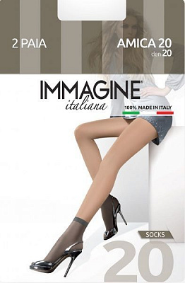 Колготки Immagine Amica Amica 20 Den Nero черный 2 шт. 