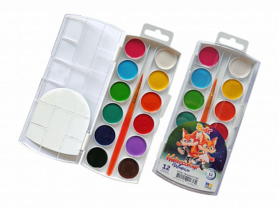 Фарби акварельні Лисенята 811207 12 шт. RUDIX