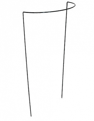 Опора для растений полукруглая черная 35x19 см