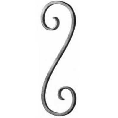 Завиток Радуга-N «S» симетрический 450х150 мм 144/10