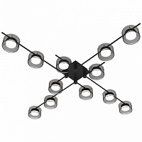 Люстра стельова Hopfen STARK FJORD-GX-12S BK 12xGX53 чорний