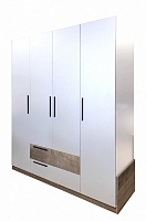 Шафа Kartissa Тясмин ТМ-ШК-2ш4д б 1870x525x126 мм дуб гранж / білий 