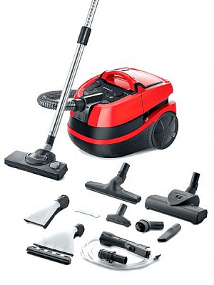 Пылесос моющий Bosch BWD421PET red/black 