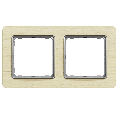 Рамка двухместная Schneider Electric Sedna Elements универсальная дерево светлое SDD380802
