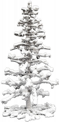 Искусственная елка23 см 170159 белый 