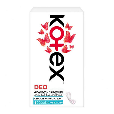 Прокладки ежедневные Kotex Lux Super Slim Deo normal 20 шт.