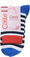 Носки Conte CLASSIC 7С-22СП 087 р. 23 бело-темно-сине-красный 