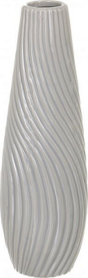 Ваза Вершина 10х31 см серая