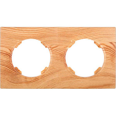 Рамка двомісна HausMark Bela горизонтальна вільха SNG-FRP.RD20G2-4/Alder