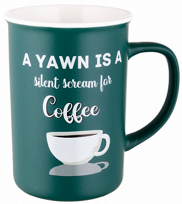 Чашка Barista 385 мл зелена Fiora