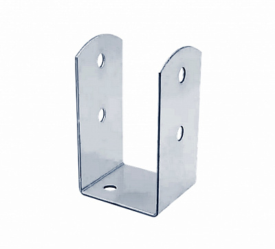 Опора колони U-подібна 101х71х120 т.2,5мм Профсталь