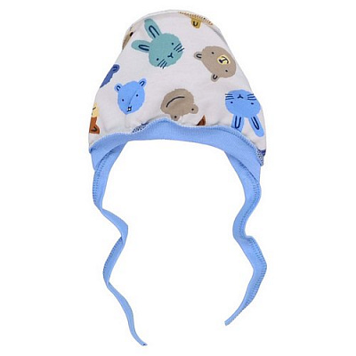 Чепчик дитячий Татошка 0502207міг р.1 молочний із принтом 0502207міг