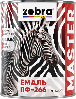 Емаль ZEBRA MASTER для підлоги жовто-коричневий глянець 2,6кг
