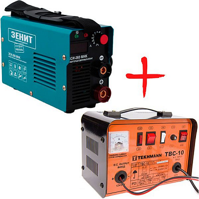 Комплект Инвертор Зенит ЗСИ-260 МНК + ЗУ Tekhmann TBC-10