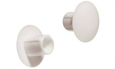 Заглушка 5.0/10 мм белая 20 шт. Hafele