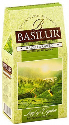 Чай зеленый Basilur Лист Цейлона Раделла 100 г 