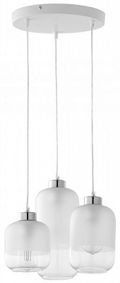 Підвіс TK Lighting Marco Silver 3x60 Вт E27 білий матовий 3357