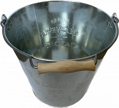 Ведро Forster с деревянной ручкой оцинкованное 15 л V2215WM 