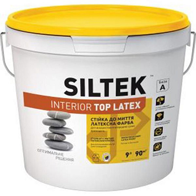 Краска Siltek INTERIOR TOP LATEX База А белый 4,5л