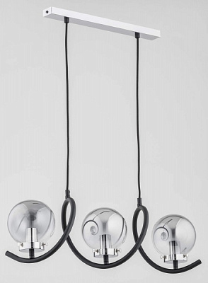 Люстра подвесная ALFA Polo Gotta 3x40 Вт E14 хром/черный 61030 
