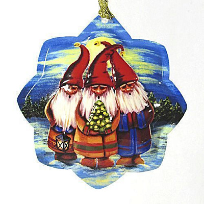 Ялинкова іграшка зірочка Гномики 9 см