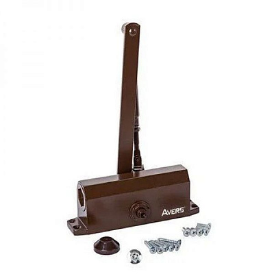 Доводчик дверний Avers DC-65-BR коричневий 65 кг
