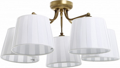 Люстра потолочная TK Lighting Peru 5xE27 медный 1977 