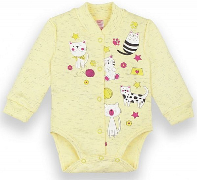 Боді для дівчаток Габбі Райдужний настрій р.74 молочний BD-20-22-4