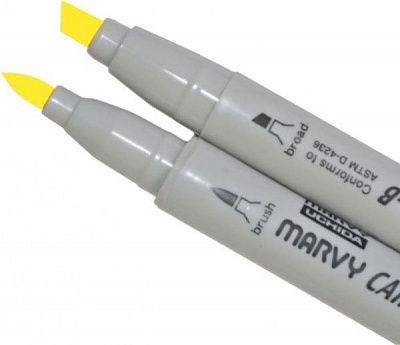 Маркер двосторонній Marvy 1900B-S 22191005T жовтий