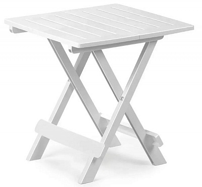Стіл пластиковий ProGarden ADIGE розкладний 44x44x50 ADI080BI білий