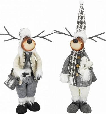 Мягкая игрушка Стоячий лось-лесовичок в ассортименте 20х45 см LF1713112AB 45 см 