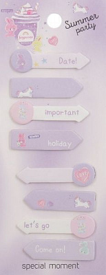 Блок бумаги Летняя вечеринка фиолетовый