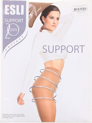Колготки женские ESLI Support Support 20 den melone р. 2 бежевый 