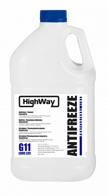 Антифриз HighWay G11 концентрат 3,78л синій 701494