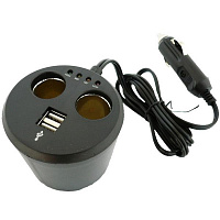 Разветвитель прикуривателя с USB CarCommerce 12 В