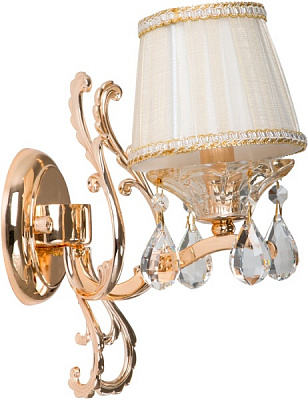 Бра Интеркласс НББ 01-ХХ-018 1x40 Вт E14 золото 8709W-1 