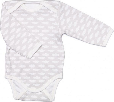 Боди Bambinelli Тучки р.80 серый с белым 