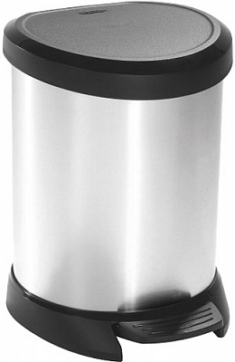 Відро для сміття Curver Deco Bin срібний 5 л сірий металік 185376