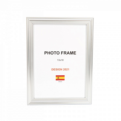 Рамка для фото 1 фото 13х18 см срібло