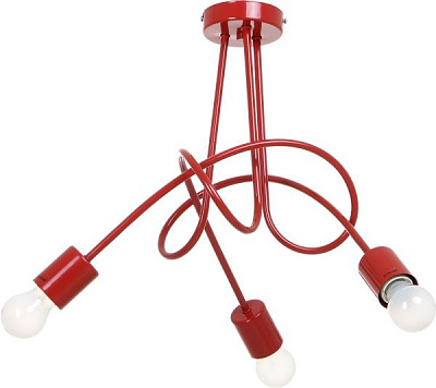 Люстра потолочная ALFA Tango 3x60 Вт E27 красный 23183 