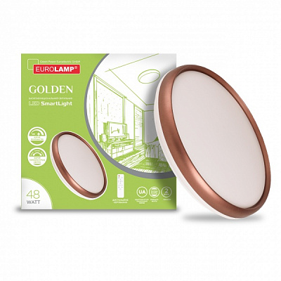 Светильник светодиодный Eurolamp Smart Light Golden N36 48 Вт коричневый 3000-6000 К LED-MSL-48W-N36 